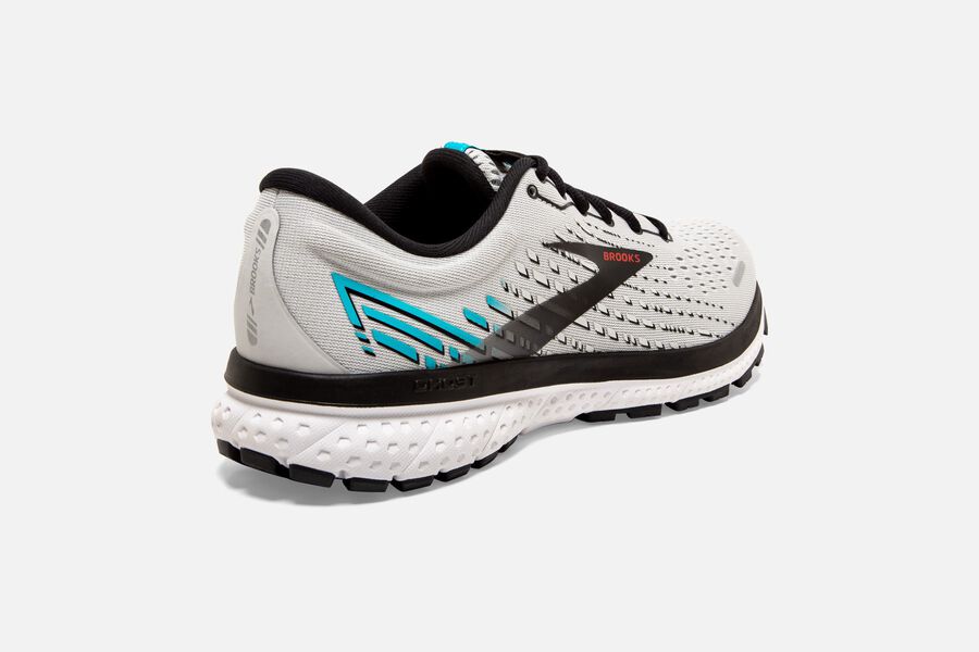 Ghost 13 Road Brooks Running Shoes NZ Mens - Grey/Black - KHVIAZ-640